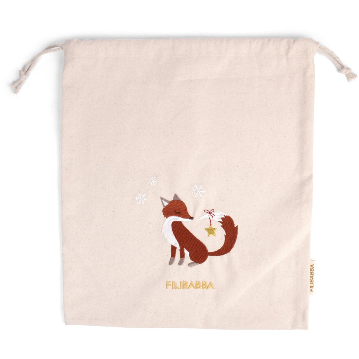 FILIBABBA Fox Embroidered Gift Veske Gots Wonderful Winter