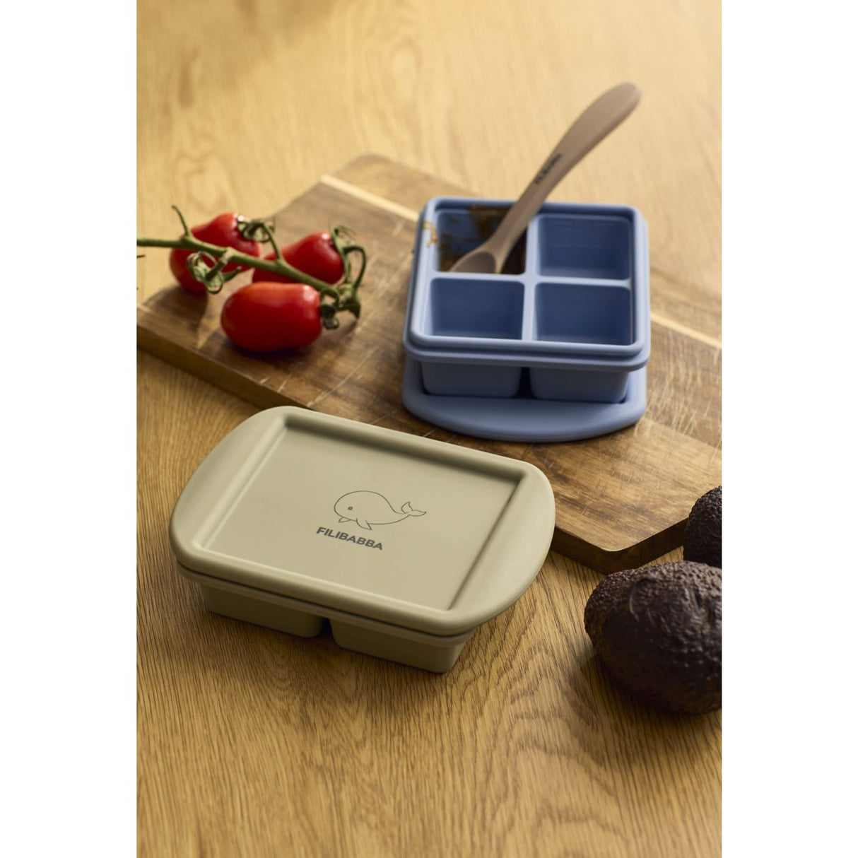 FILIBABBA Ocean Mix Baby Food Freezer Tray 4x65 Ml 2-Pakning