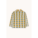 TinyCottons Light Cream Heather Apples Rib Mockneck