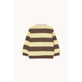 TinyCottons Dusty Yellow Stripes Polo Sleeve T-Shirt