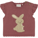 Minymo Withered Rose Vest Strikk