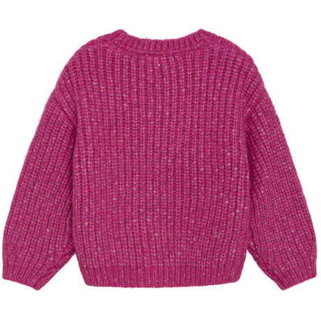 Minymo Fuchsia Fedora Pullover Strikk