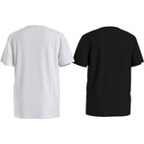 Calvin Klein White / Black 2-Pack Monogram T-Shirt