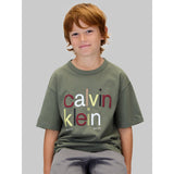 Calvin Klein Thyme Farge Logo Graphic Ss T-Shirt
