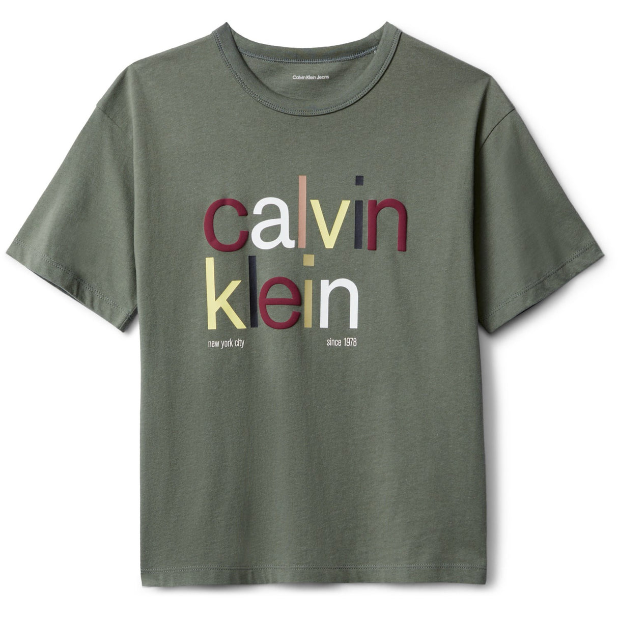 Calvin Klein Thyme Farge Logo Graphic Ss T-Shirt