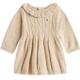 Tommy Hilfiger Malted Milk Heather Cable Sweater Kjole Ls