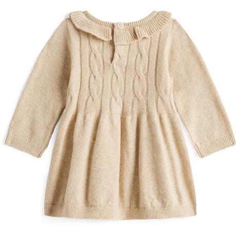 Tommy Hilfiger Malted Milk Heather Cable Sweater Kjole Ls