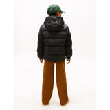 Tommy Hilfiger Black Matt Og Shine Embossed Jakke