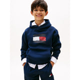 Tommy Hilfiger Dark Night Navy Flag Hettegenser