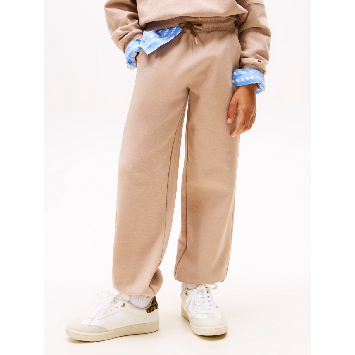 Tommy Hilfiger Malted Milk Tonal Crest Sweatpants