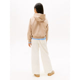 Tommy Hilfiger Malted Milk Tonal Crest Hettegenser