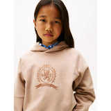 Tommy Hilfiger Malted Milk Tonal Crest Hettegenser
