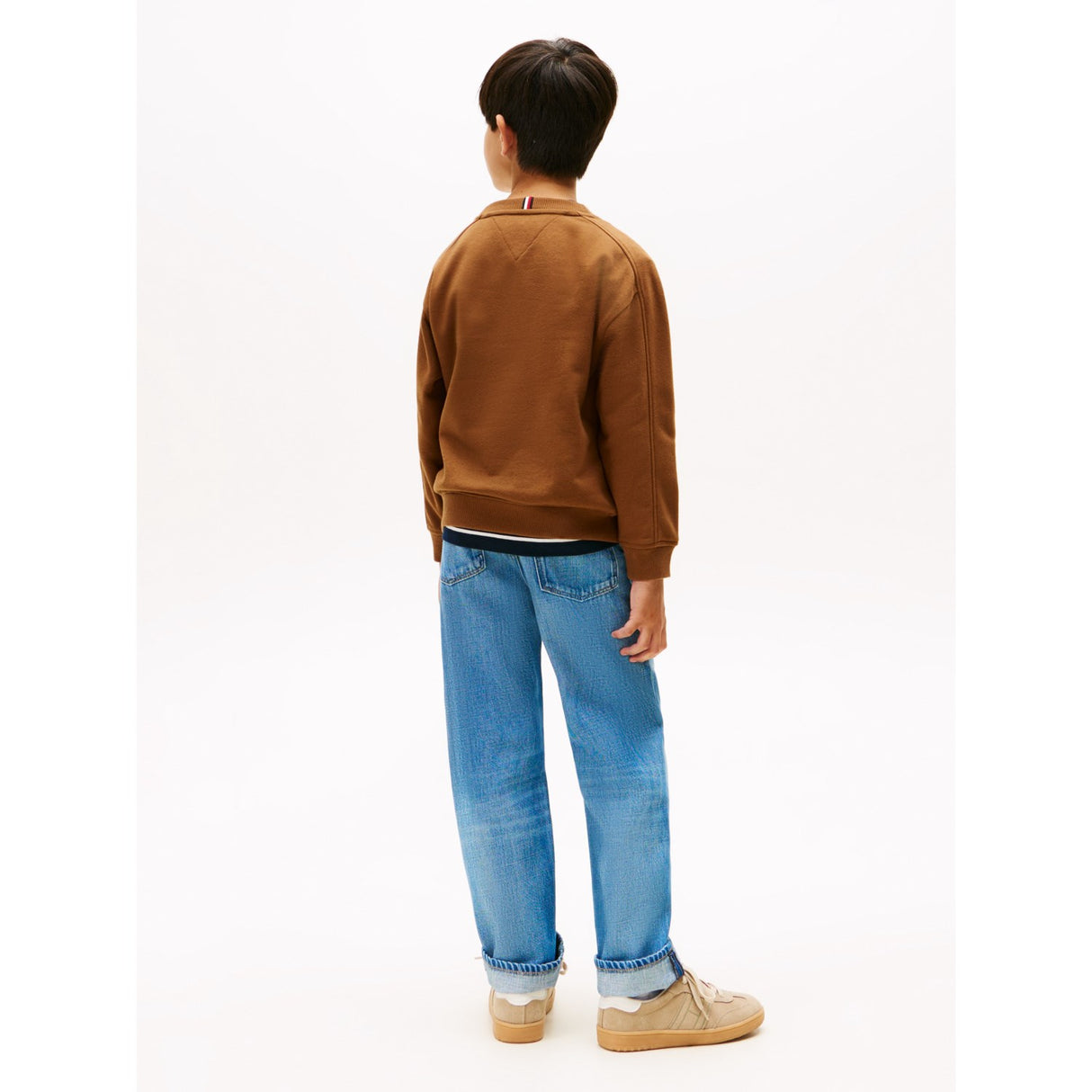 Tommy Hilfiger Pecan Nut Varsity Raised Print Collegegenser