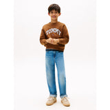 Tommy Hilfiger Pecan Nut Varsity Raised Print Collegegenser