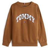 Tommy Hilfiger Pecan Nut Varsity Raised Print Collegegenser