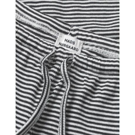 Mads Nørgaard Black/Vanilla Ice 2X2 Bomull Stripe Verona Bukser