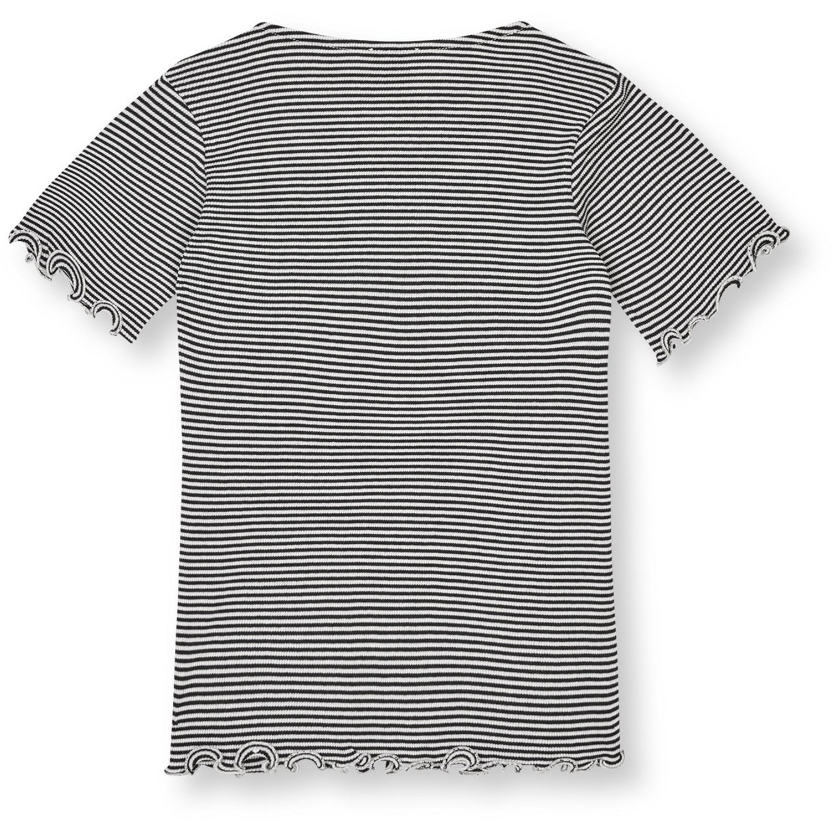 Mads Nørgaard Black/Vanilla Ice 2X2 Bomull Stripe Tiki Tee