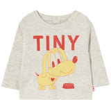 TinyCottons Light Cream Heather Puppy Graphic Baby T-Shirt