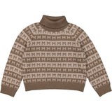 MarMar Heavy Knit Pattern Terre Stripe Talmi Strikk Bluse