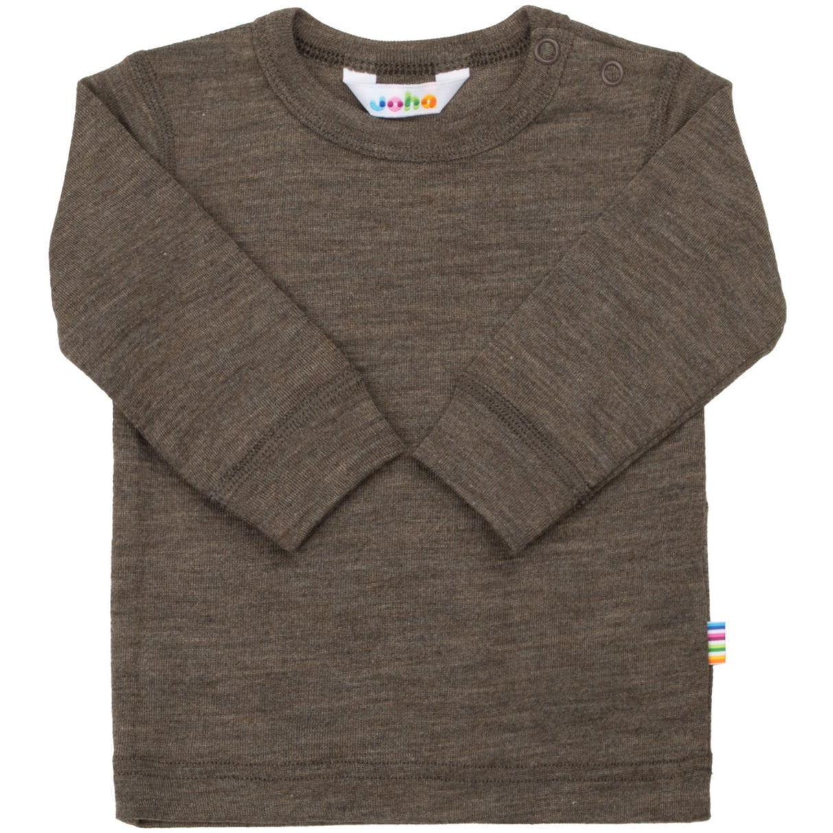 Joha Brown Melange Bluse M/Lange Ermer