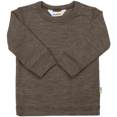 Joha Brown Melange Bluse M/Lange Ermer