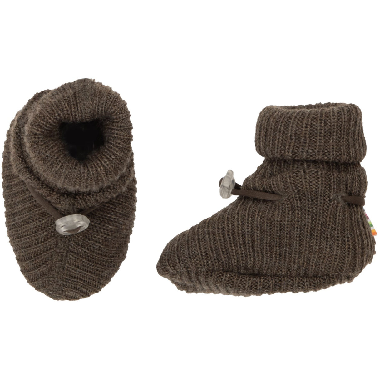 Joha Brown Melange Tøfler Dobbel Lags