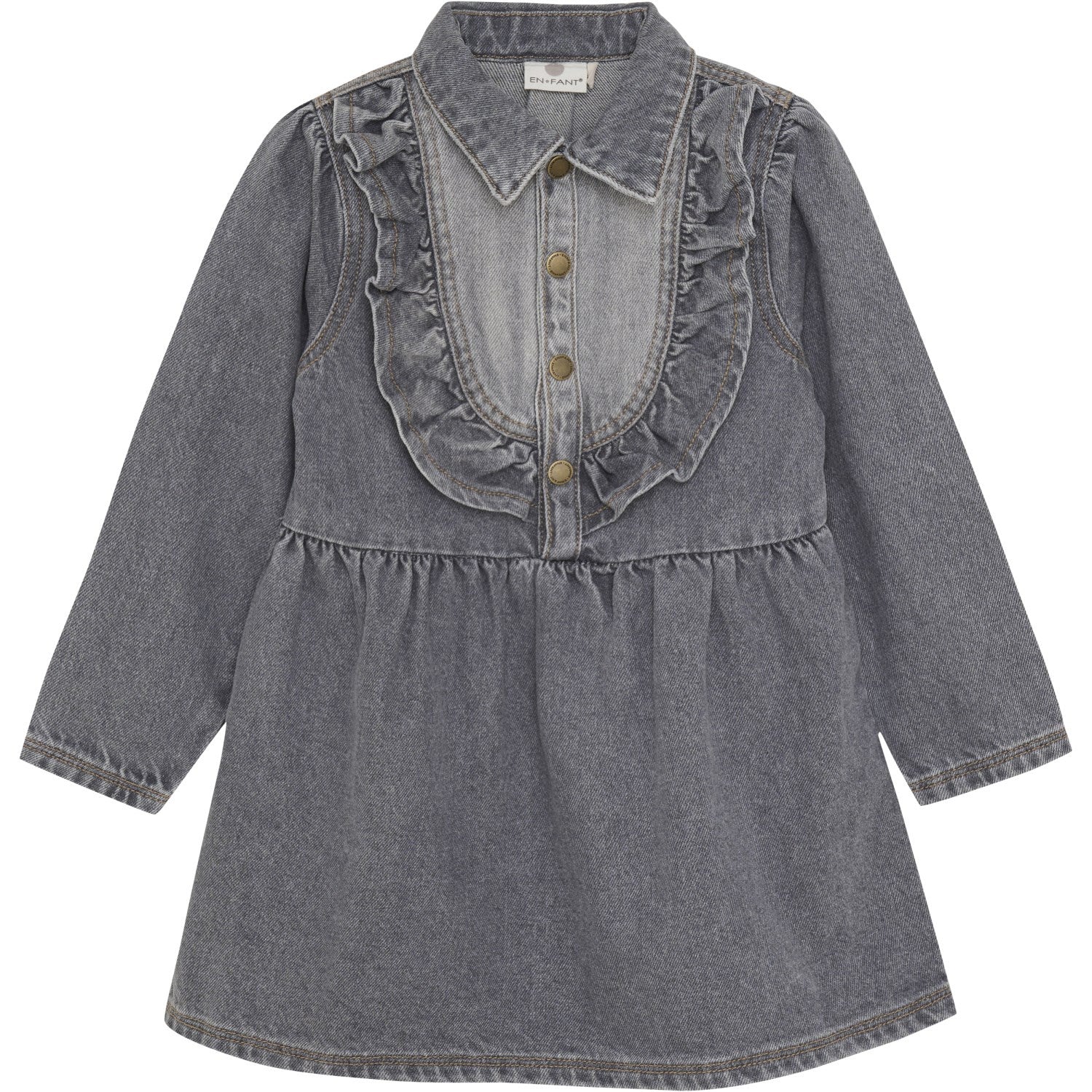 En Fant Light Grey Denim Kjole Denim