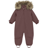 En Fant Rose Taupe Baby Flydress W. Fake Pels