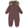 En Fant Rose Taupe Baby Flydress W. Fake Pels