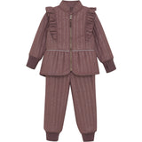 En Fant Rose Taupe Termisk Sett W.Glitter