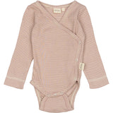 Petit Piao Nostalgic Rose/Dark Off White PPDian Body L/S Fold Over Stripe NOOS
