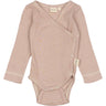 Petit Piao Nostalgic Rose/Dark Off White PPDian Body L/S Fold Over Stripe NOOS