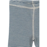 Petit Piao Ensign Blue/dark Off White PPDante Leggings Merino Ull Striped