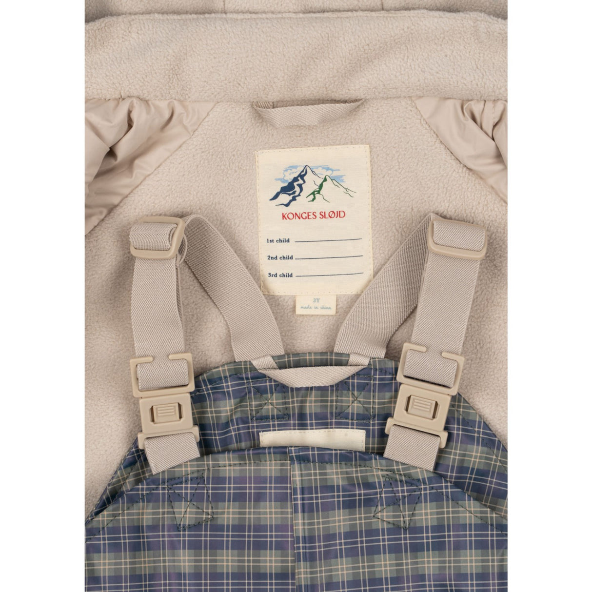 Konges Sløjd Laurel Blue Check Rainy Palme Sett