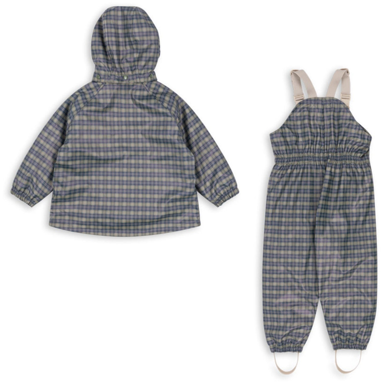 Konges Sløjd Laurel Blue Check Rainy Palme Sett