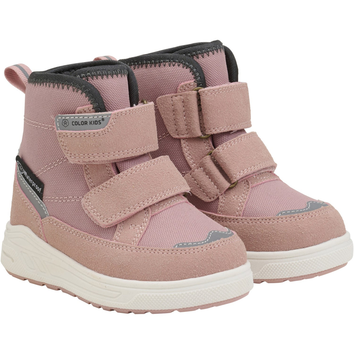 Color Kids Woodrose Støvler W. Borrelås Waterproof
