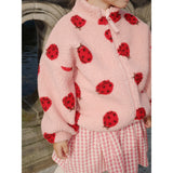 Konges Sløjd Ladybug Pink Jody Teddybjørn Jakke Grs