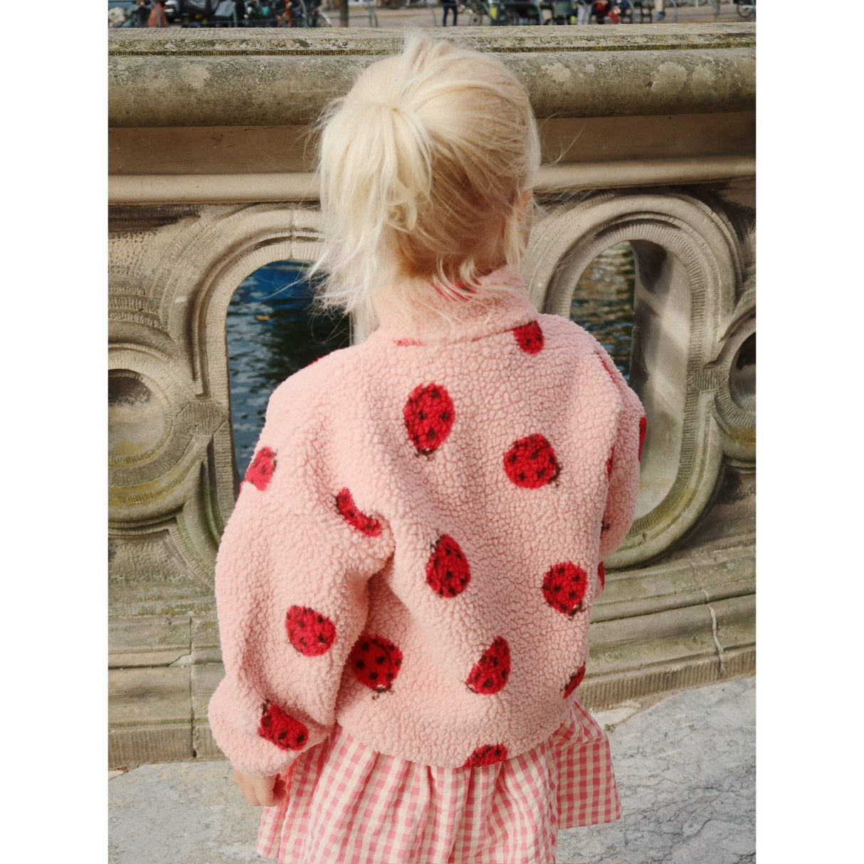 Konges Sløjd Ladybug Pink Jody Teddybjørn Jakke Grs