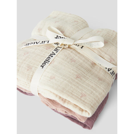 Lil'Atelier Turtledove Nostalgia Rose/Cameo Rose Nbnfergie 3-Pakning Nappies Lil