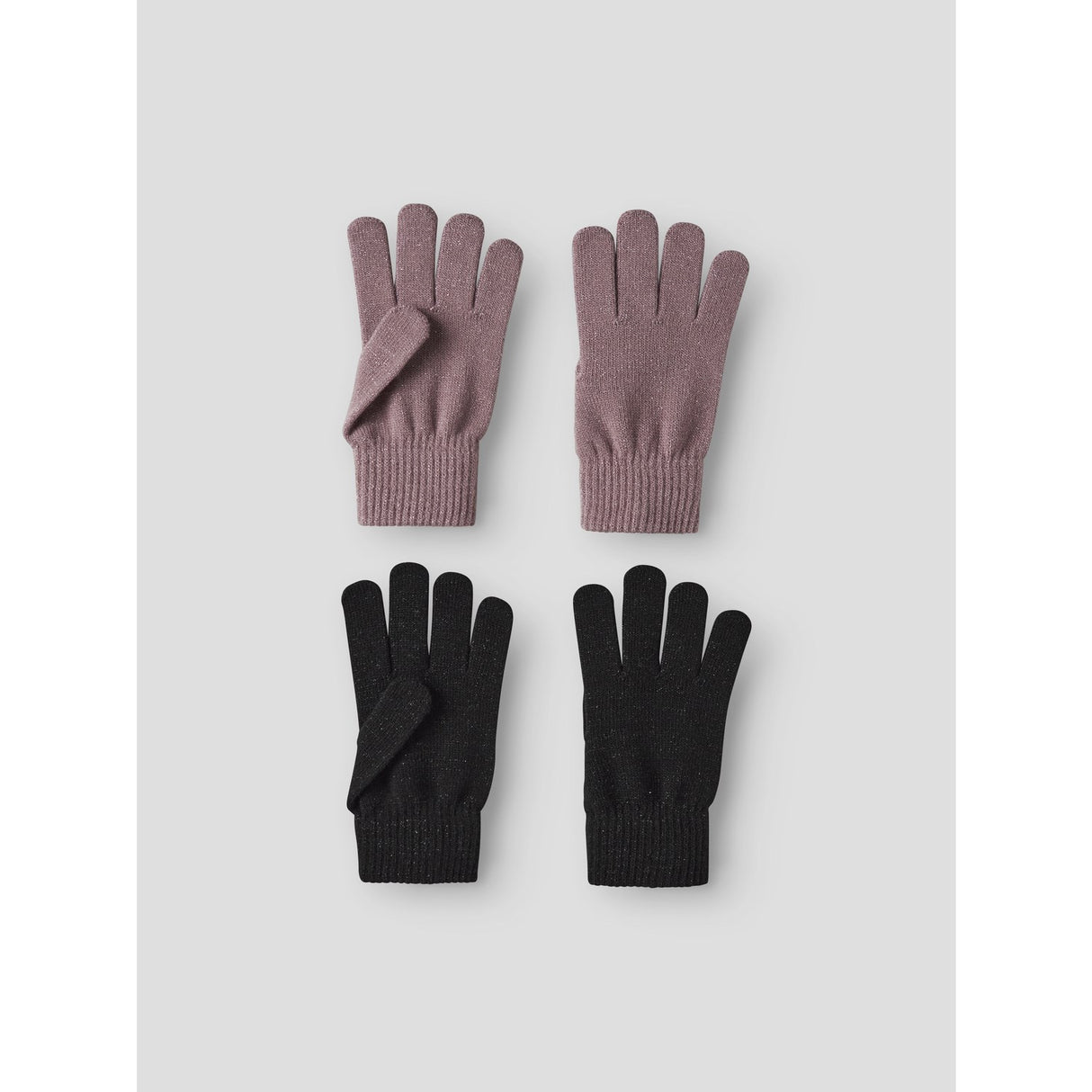 Name It Black Woodrose Nkfmagic Glitter Hansker 2P