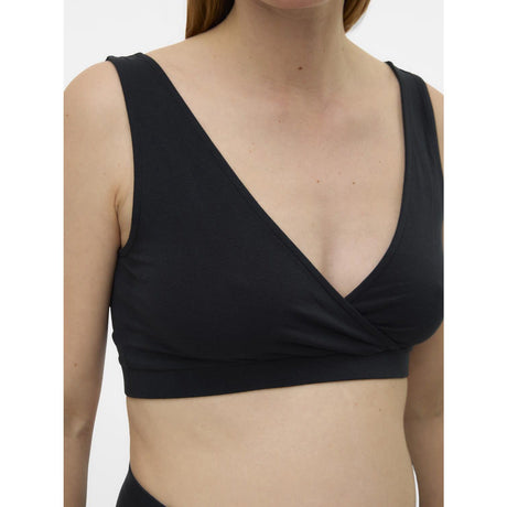 Mama;licious Black Black 3-Pack Mlmelisa Bra 2F 3-Pakning