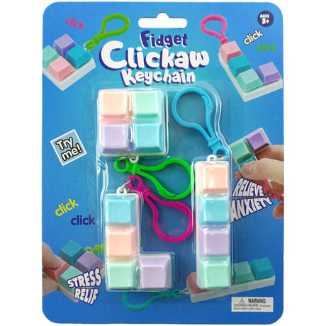Pocket Money Fidget Keyboard Clicker 3-Pakning