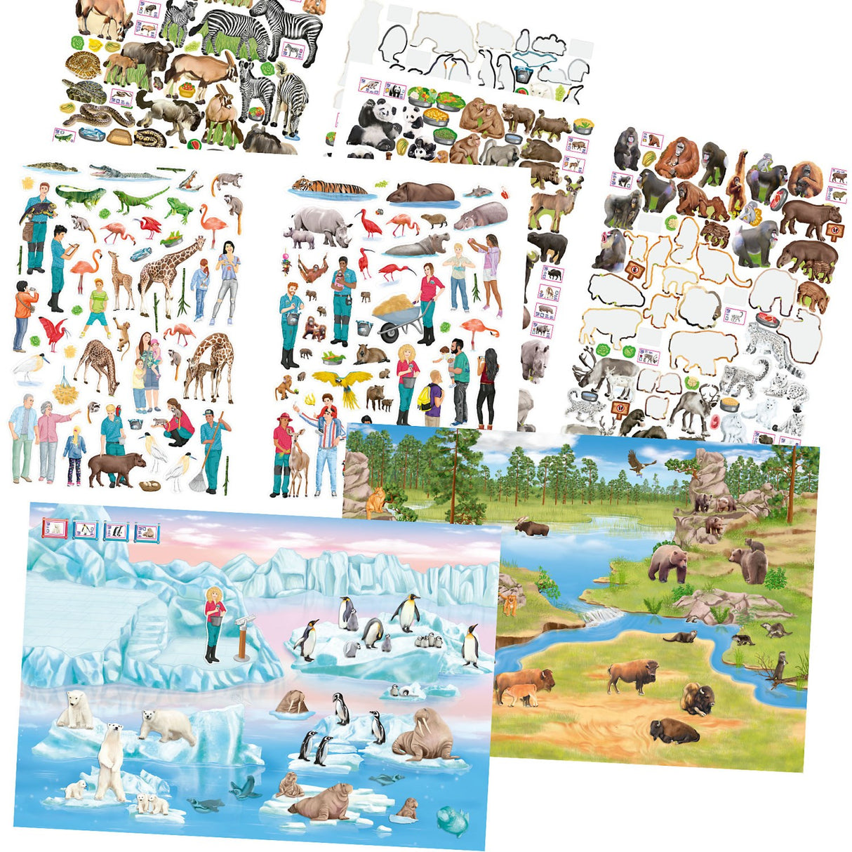 TRENDS by Depesche Create Your ZOO Colouring Bok