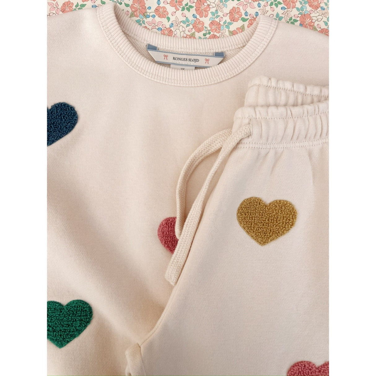 Konges Sløjd Multi Heart Lou Terry Sweat Skjorte Ocs