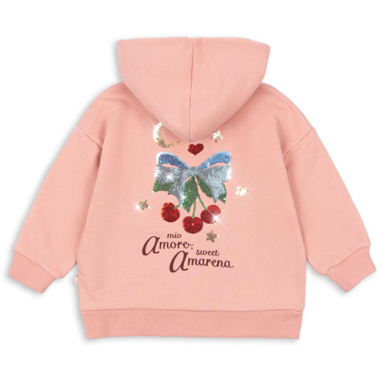 Konges Sløjd Mellow Rose Lou Paljet Sweat Zip Hette Ocs