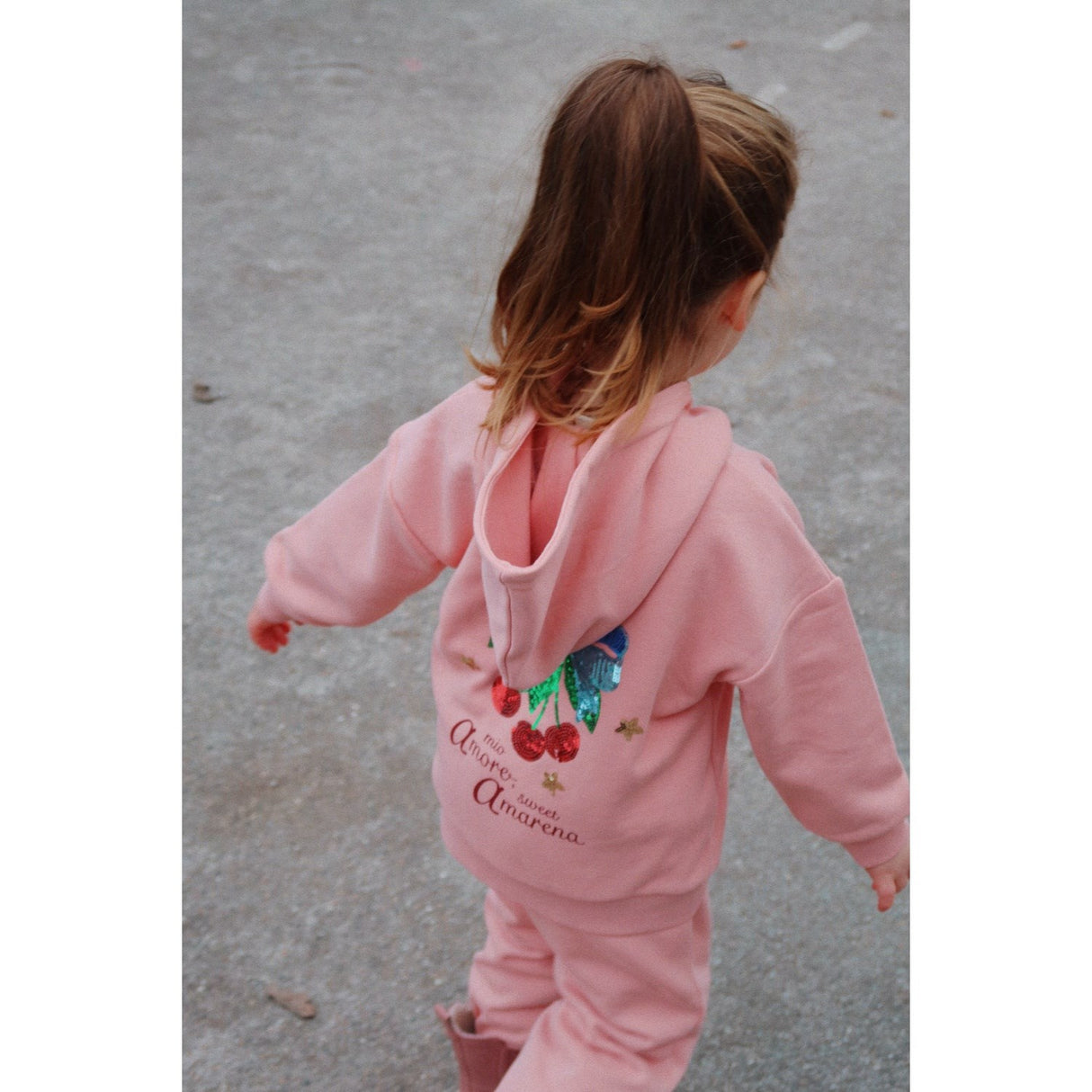 Konges Sløjd Mellow Rose Lou Paljet Sweat Zip Hette Ocs