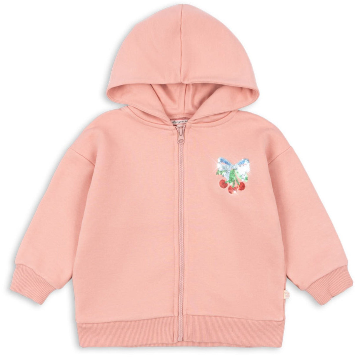 Konges Sløjd Mellow Rose Lou Paljet Sweat Zip Hette Ocs