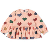 Konges Sløjd Coeur Rose Coloré Elin Bluse GOTS