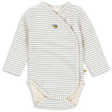 Konges Sløjd Stripe Bluie Basic Ls Newborn Body GOTS
