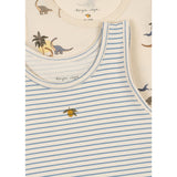 Konges Sløjd Kubi/Stripe Bluie Basic 2 Pakke Tanktop GOTS